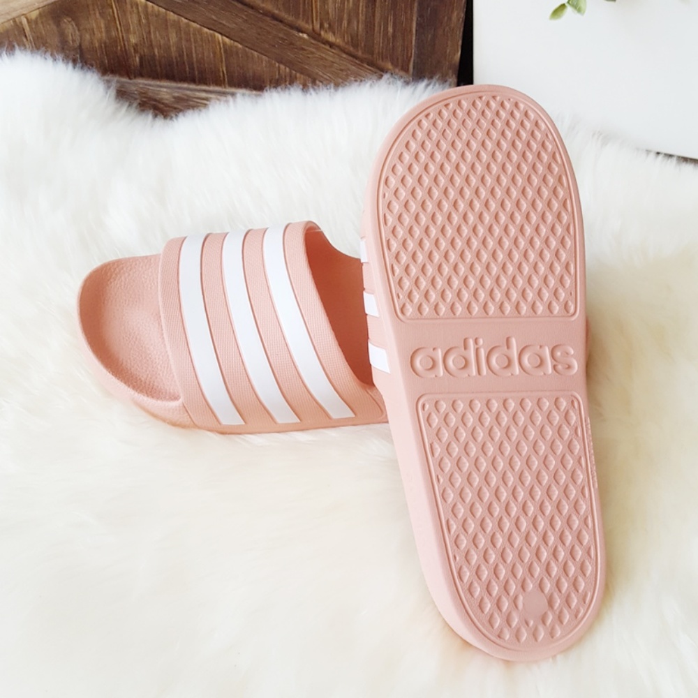 ADIDAS WOMEN'S SWIM ADILETTE AQUA SLIDES - Picture 5 of 8